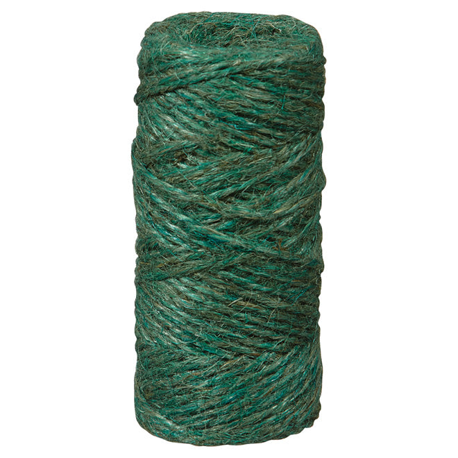 Ben-Mor Twisted Jute Twine-2-Strand Large 200' -Green