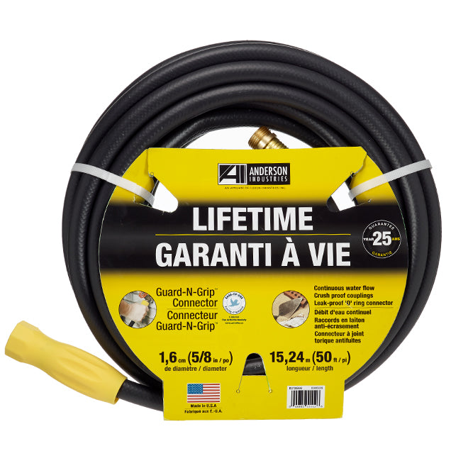 Best Garden 5/8 In. Dia. x 50 Ft. L. Medium-Duty Vinyl Garden Hose  W/Guard-N-Grip - Anderson Lumber